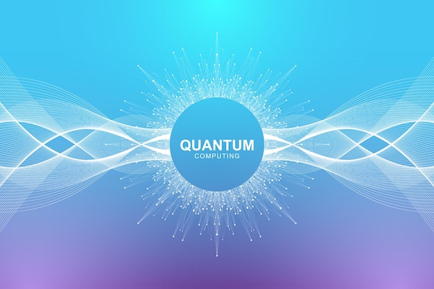 quantum computer technology concept visualization