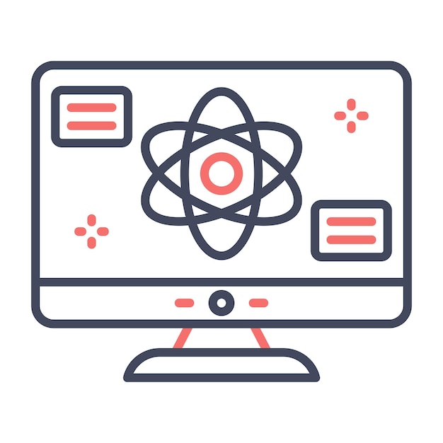 Quantum Computing Vector Illustration Style