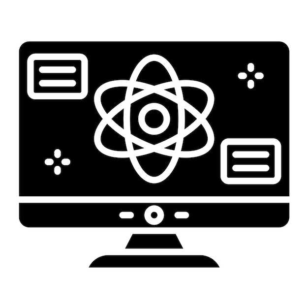 Quantum Computing Vector Illustration Style