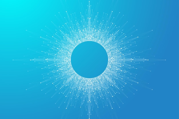 Quantum technology Abstract graphic background explosion motion burst vector illustration