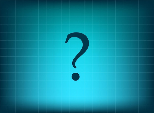 Question answer support symbol Vector illustration on blue background Eps 10
