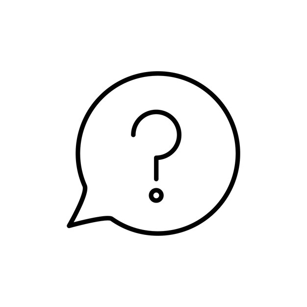 Question icon logo set vector