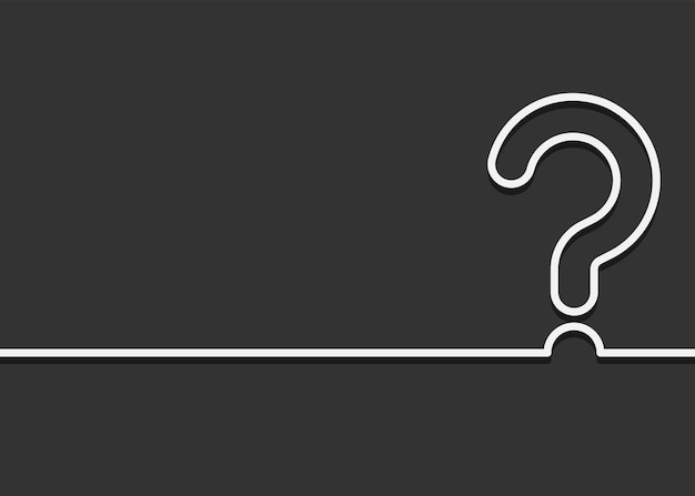 Question mark icon FAQ concept Vector illustration