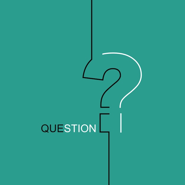 Question mark icon vector illustration Asking questions Ask for help do not ask Need information