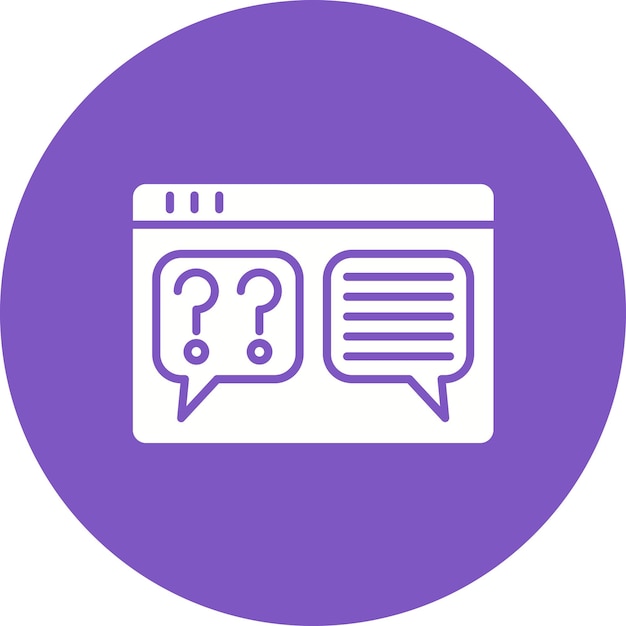 questions and answers icon vector image can be used for online education