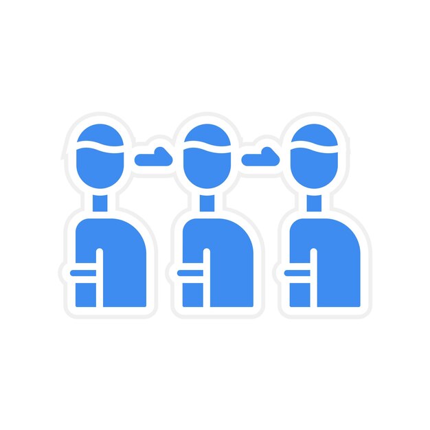 Queue icon vector image Can be used for Untact World