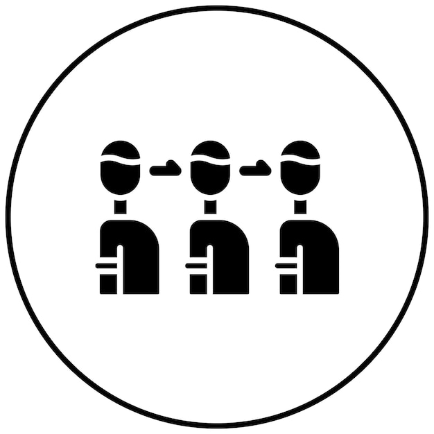 queue icon vector image can be used for untact world