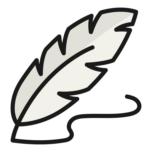 quill pen vector line icon school and education icon