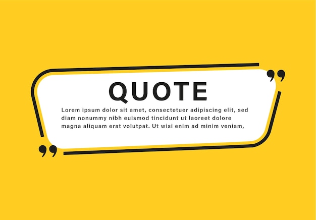 quote box frame or communication quotes text bubble frames