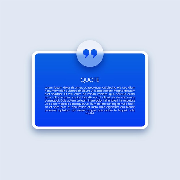 quotes or testimonial box template