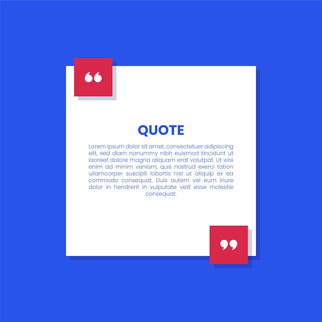 Quotes or testimonial boxes template