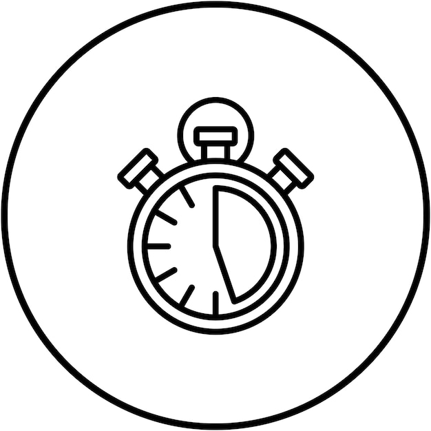 Race Stopwatch vector icon Can be used for Auto Racing iconset