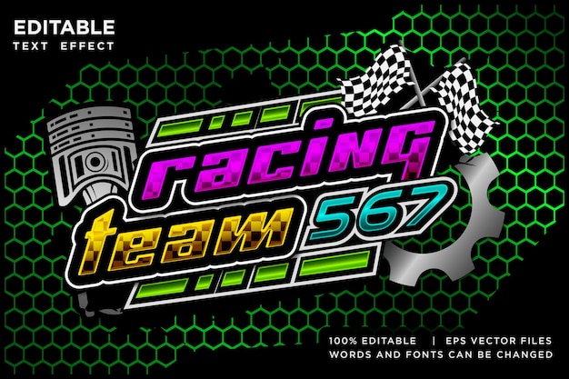 racing font number , race car style font editable text effect