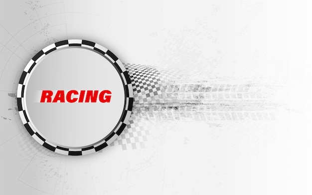 Racing square background, abstraction in race car track