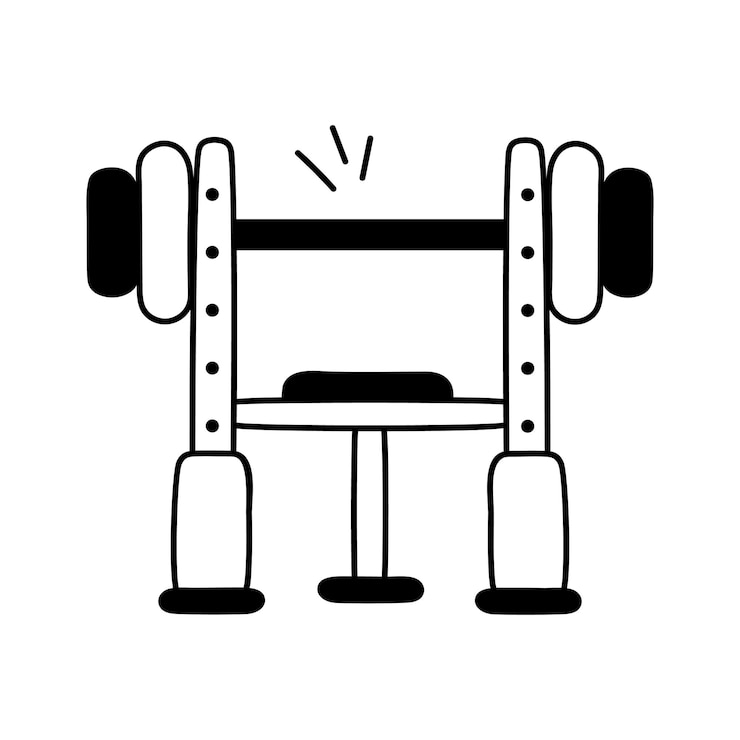 Vektör rack for performing squats bench presses and weightlifting