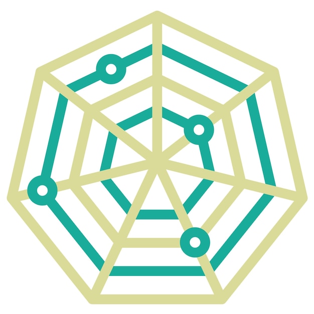 radar chart vector icon illustration of infographics iconset