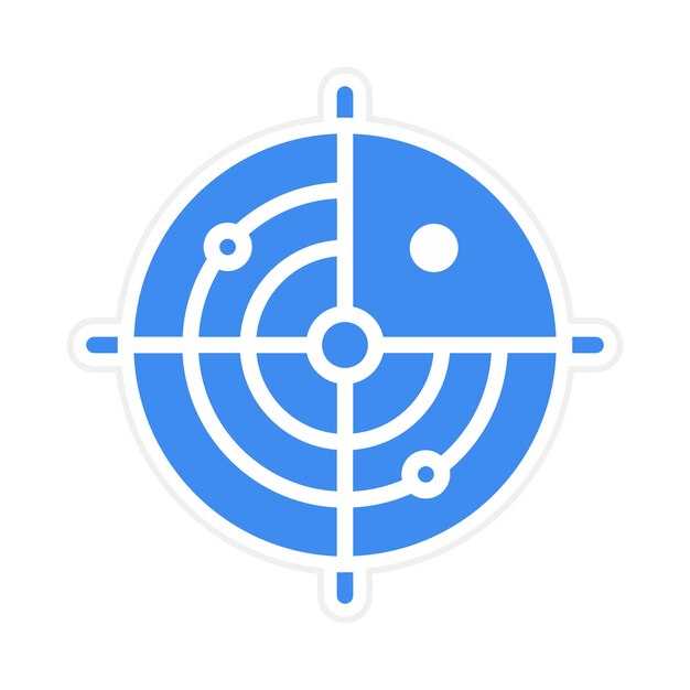 radar icon vector image can be used for ocean