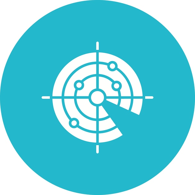radar vector icon can be used for map and navigation iconset