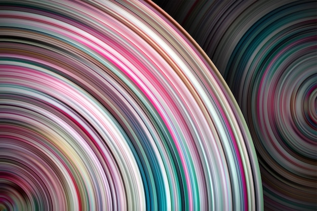 Radial lines painted drawn circular dynamic abstract