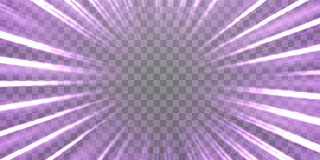 Radial speed rays light neon flow zoom in motion effect purple glow speed lines colorful