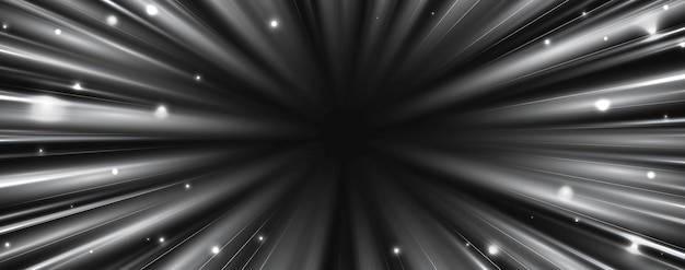 Radial speed rays light neon flow zoom in motion effect silver glow speed lines colorful light