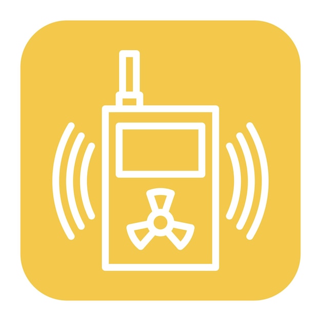 radiation sensor icon vector image can be used for sensors