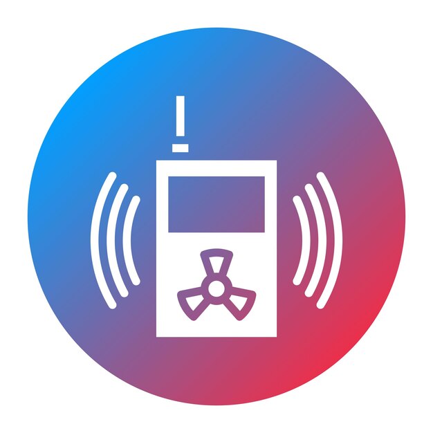 radiation sensor icon vector image can be used for sensors