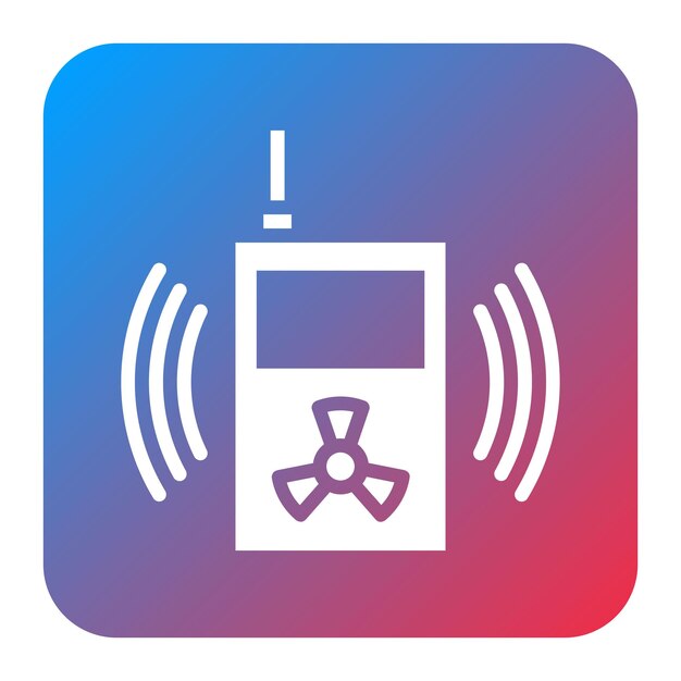 radiation sensor icon vector image can be used for sensors