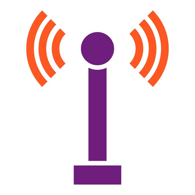 radio antenna vector icon design illustration