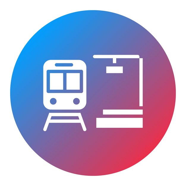 Railway Station icon vector image Can be used for Railway