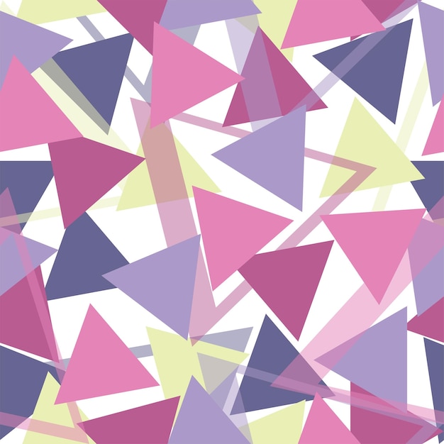 Rainbow color triangle seamless pattern