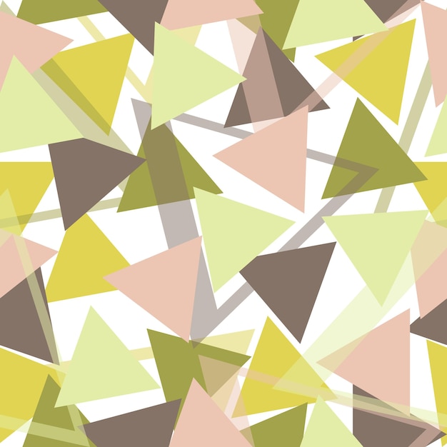 Rainbow color triangle seamless pattern