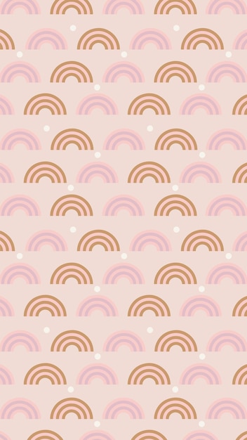 Rainbow Pattern Wallpaper
