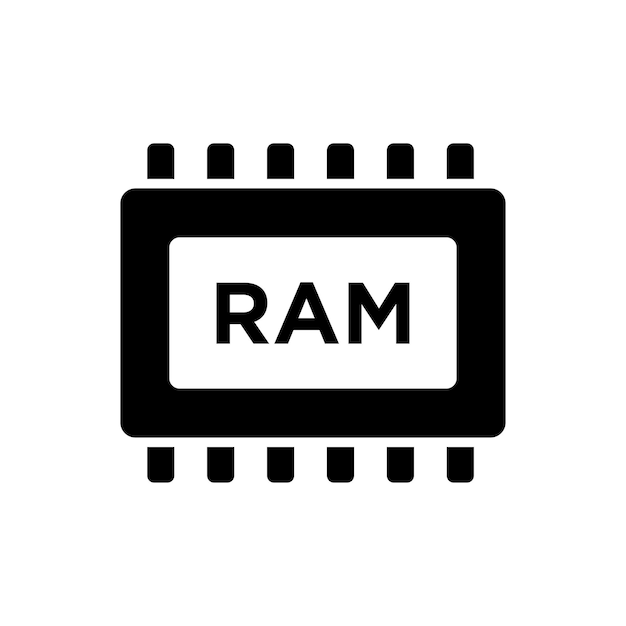 ram icon vector design template simple and clean