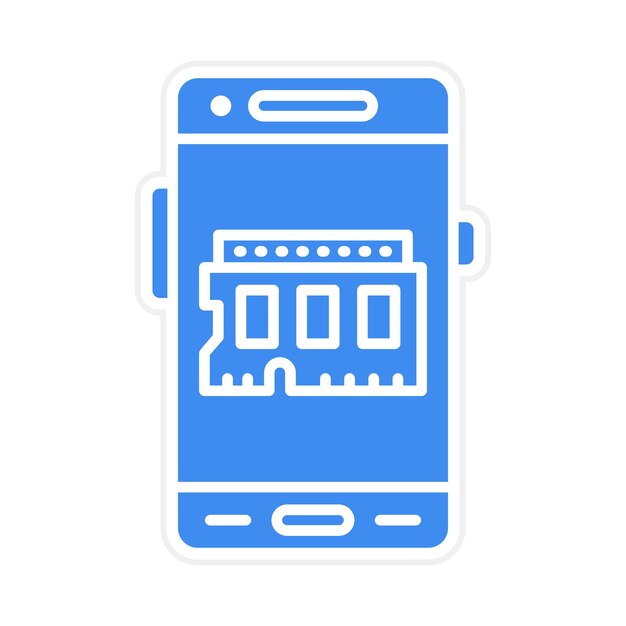 ram icon vector image can be used for mobile app development
