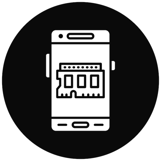 ram icon vector image can be used for mobile app development