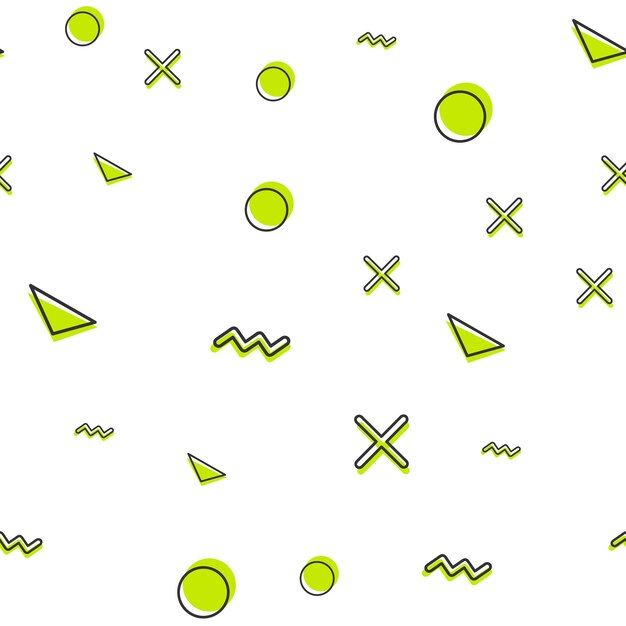 random geometric shape pattern, abstract background in 80s, 90s retro style. colorful geometrical illustration