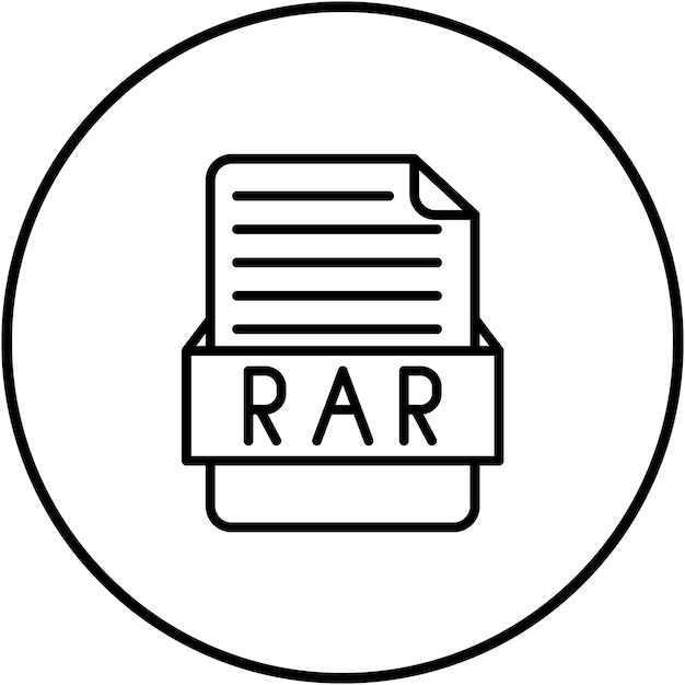 rar vector icon can be used for file formats iconset