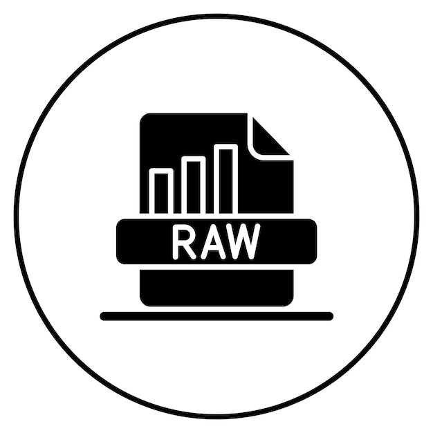raw data icon vector image can be used for data analytics