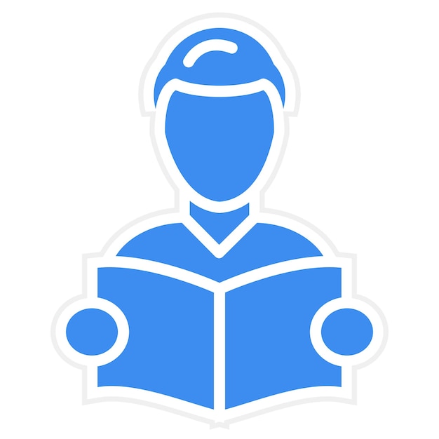 reading icon style