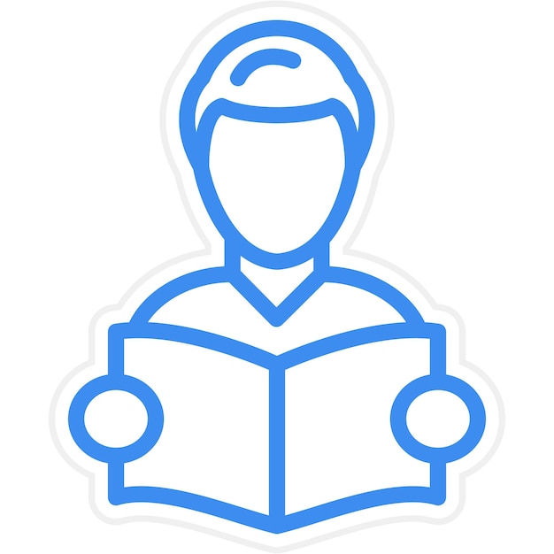 reading icon style