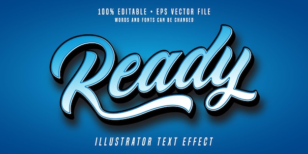 Ready editable text effect 3d font