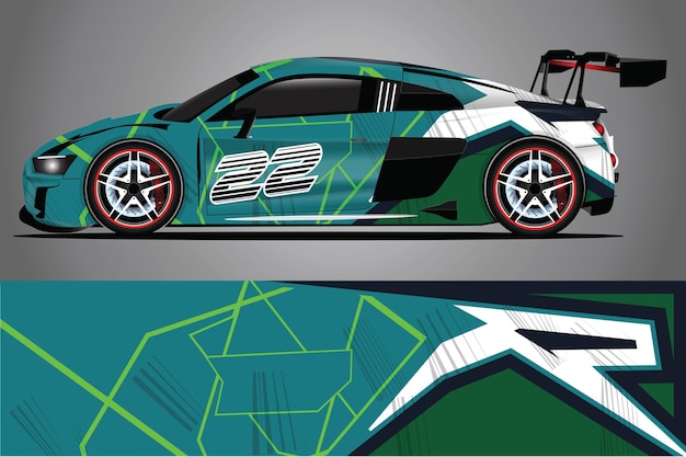 ready to use print wrap design for van