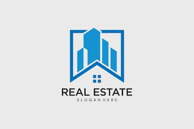 Real estate building logo design for house business logo with creative idea