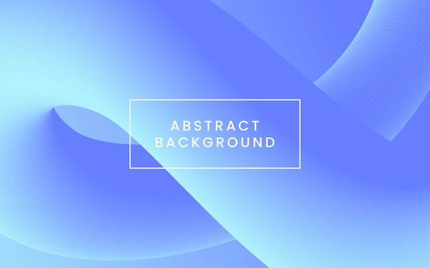 Realistic blue background with abstract 3d wave shape