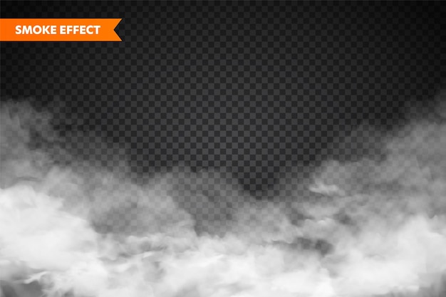 realistic fog mist effect smoke isolated on transparent background vector vapor in air steam flow