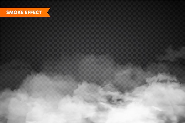 realistic fog mist effect smoke isolated on transparent background vector vapor in air steam flow