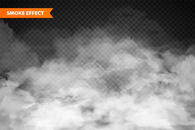 realistic fog mist effect smoke isolated on transparent background vector vapor in air steam flow