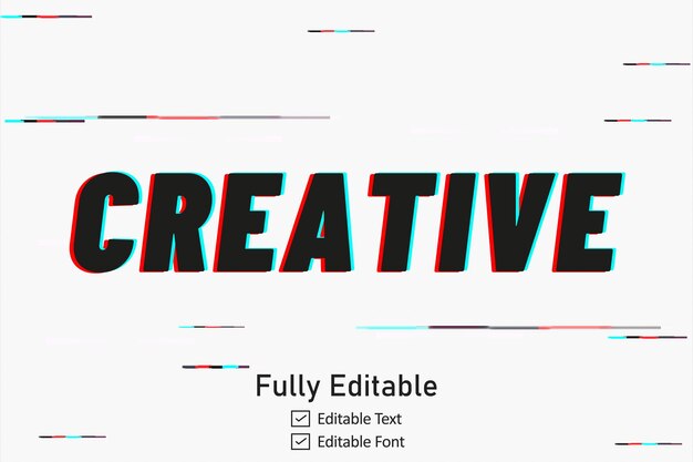 realistic glitch text effect for video game text for editable cyber monad vhs font