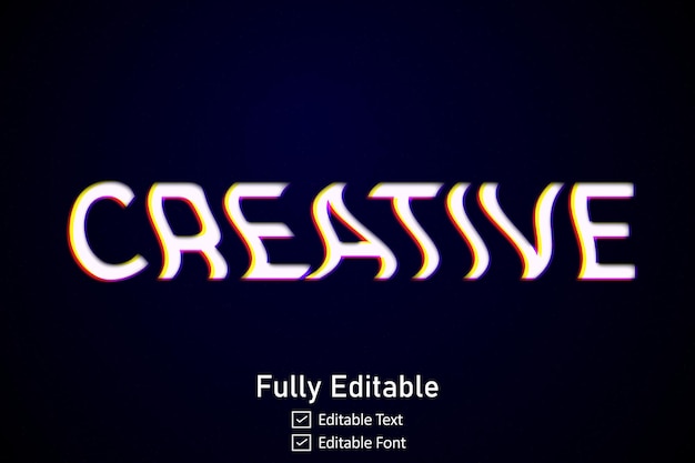 realistic glitch text effect for video game text for editable cyber monad vhs font